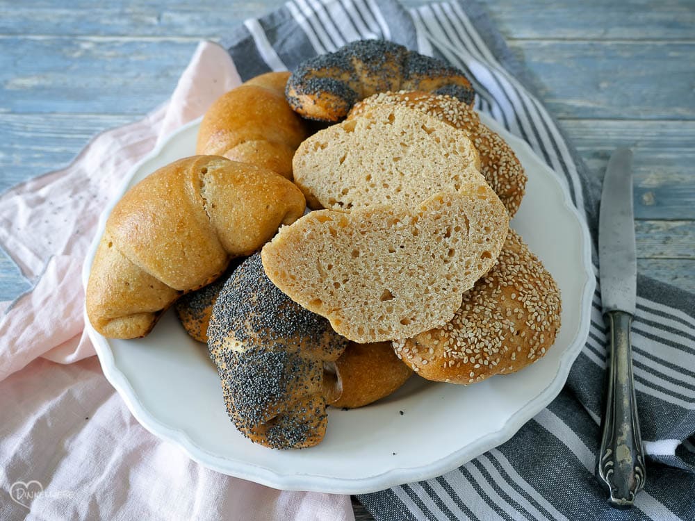 Verruchte Einkorn-Joghurthörnchen