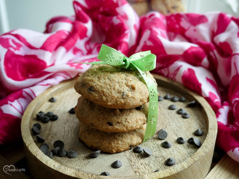 Vollkorn Cookies mit Schokolade - Dinkelliebe