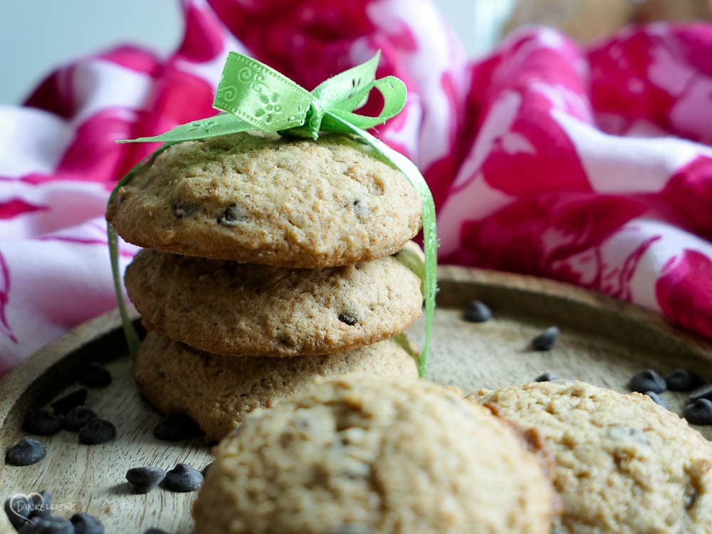 Vollkorn Cookies mit Schokolade