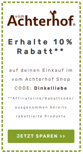 vom Achterhof 10% Rabatt Dinkelliebe